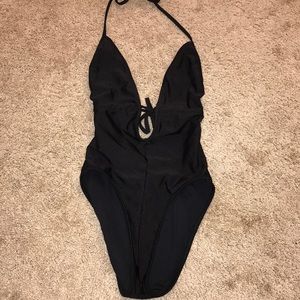 American Apparel black one piece swimsuit